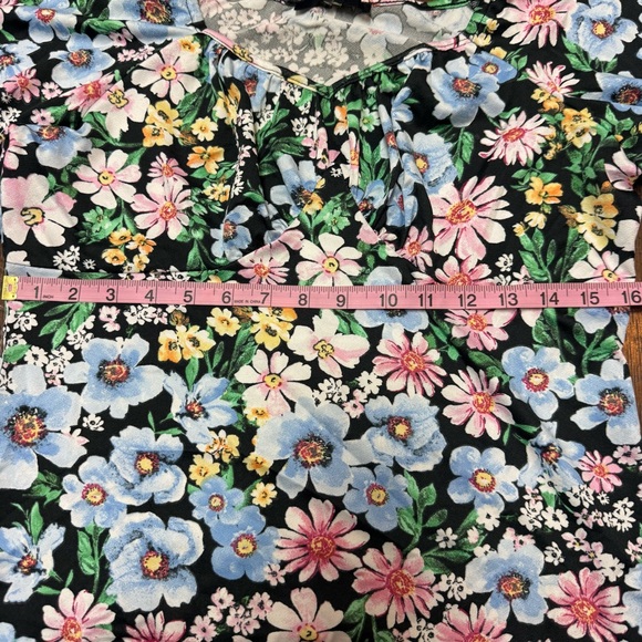 Eclair Floral Long Sleeve Blouse – Romantic Cottagecore Style - Picture 6 of 7